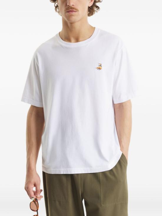 26SS 메종키츠네 드리밍 폭스 컴포트 티셔츠 QM00102K J7026P100 White - MAISON KITSUNE