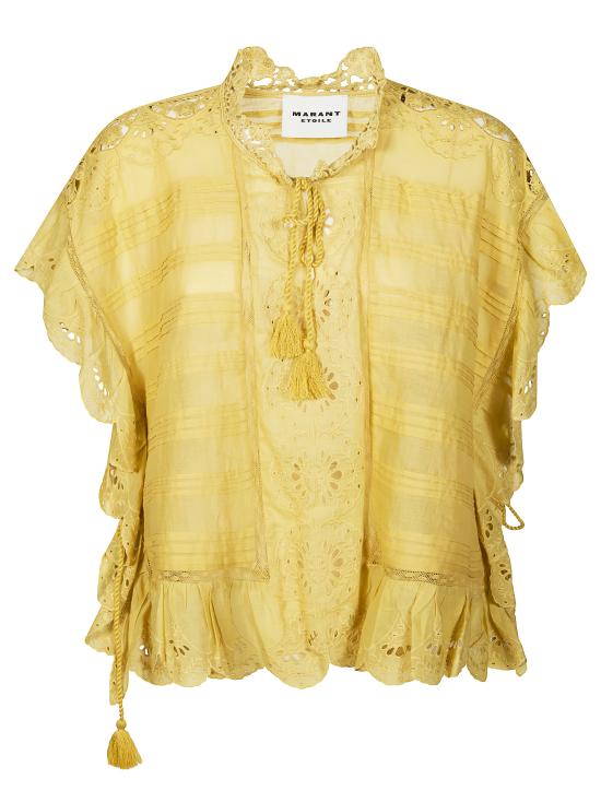 26SS 이자벨마랑에뚜왈 블라우스 HT0768FAD1J05E 10LC GIALLO