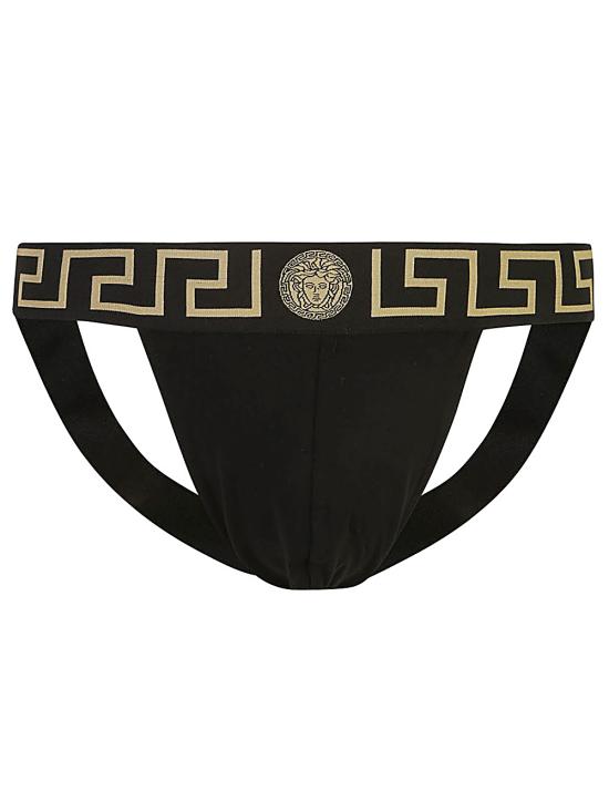 26SS 베르사체 라운지 웨어 AUU01017 1A10011A80G Black - VERSACE