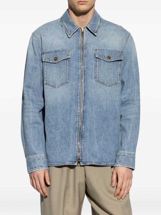 26SS 베르사체 데님 셔츠 1020723 1A163861D190 Blue - VERSACE