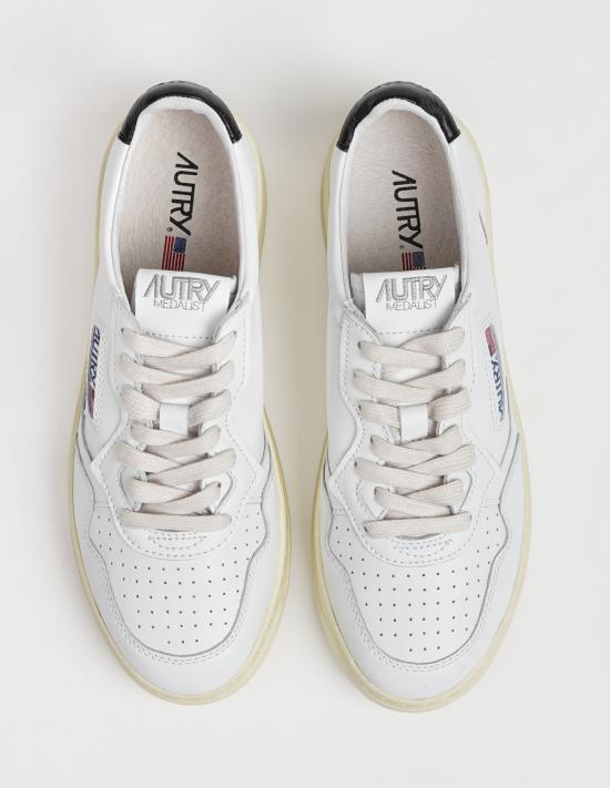 26SS 오트리 메달리스트 로우 스니커즈 AULM LL22 WHT BLACK White - AUTRY