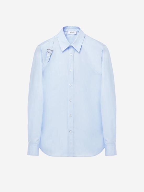 25SS 알렉산더 맥퀸 T바 하네스 셔츠 828259QNAAX 4331 SHIRTINGBLUE