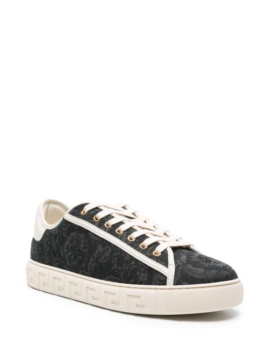 26FW 베르사체 스니커즈 10144601A09449 2BE4C Black Off White Light Gold - VERSACE