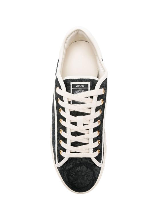 26FW 베르사체 스니커즈 10144601A09449 2BE4C Black Off White Light Gold - VERSACE