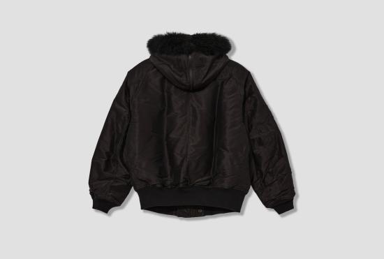 26SS 코모리 자켓 면/실크 밀리터리 후드 재킷 C03-01031 브라운 - COMOLI