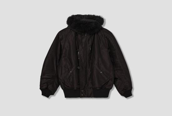 26SS 코모리 자켓 면/실크 밀리터리 후드 재킷 C03-01031 브라운