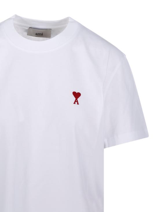 26SS 아미 반팔 티셔츠 BFUTS035 724 100 WHITE - AMI