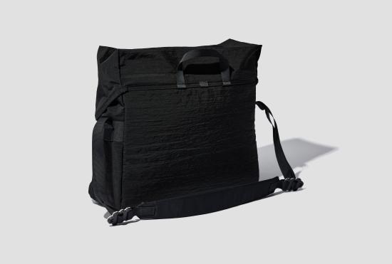 26SS 맨틀 크로스백 스냅 메신저 - 블랙 나일론 R0G2B - MAN-TLE