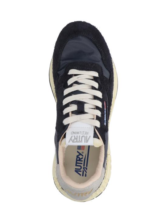 26SS 오트리 릴윈드 로우 나일론 스웨이드 스니커즈 WWLM NC05 Black - AUTRY
