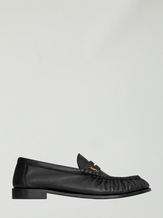 26SS 생로랑 르 로퍼 레더 페니 로퍼 818908 BLACK