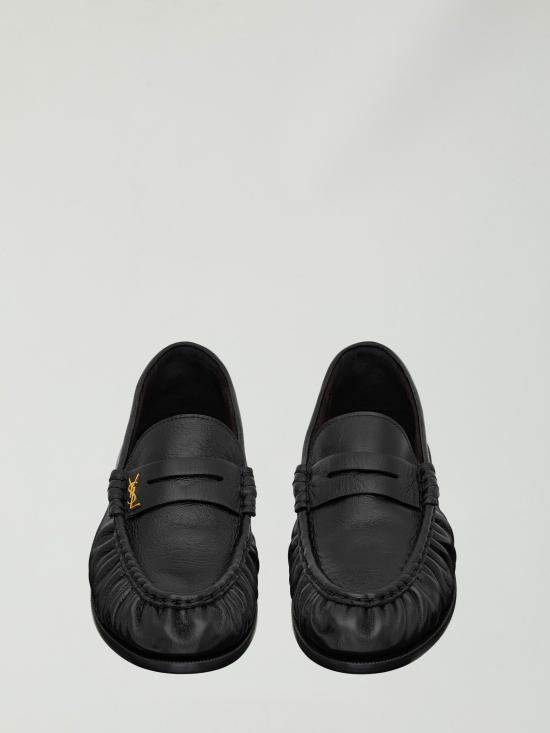 26SS 생로랑 르 로퍼 레더 페니 로퍼 818908 BLACK - SAINT LAURENT