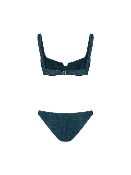 26SS 오세리 비키니 수영복 LAF257 LUREX PEACOCK Blue - OSÉREE