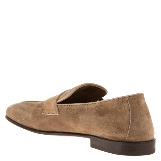 26SS 브루넬로 쿠치넬리 스웨이드 소프트 페니로퍼 MZUCAHG730 BROWN - BRUNELLO CUCINELLI