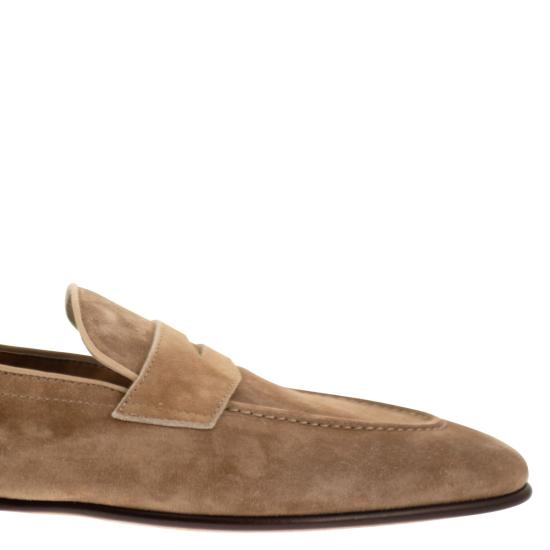 26SS 브루넬로 쿠치넬리 스웨이드 소프트 페니로퍼 MZUCAHG730 BROWN - BRUNELLO CUCINELLI