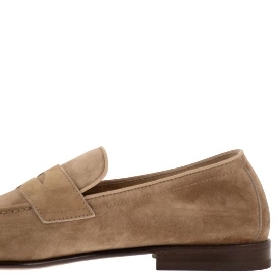 26SS 브루넬로 쿠치넬리 스웨이드 소프트 페니로퍼 MZUCAHG730 BROWN - BRUNELLO CUCINELLI