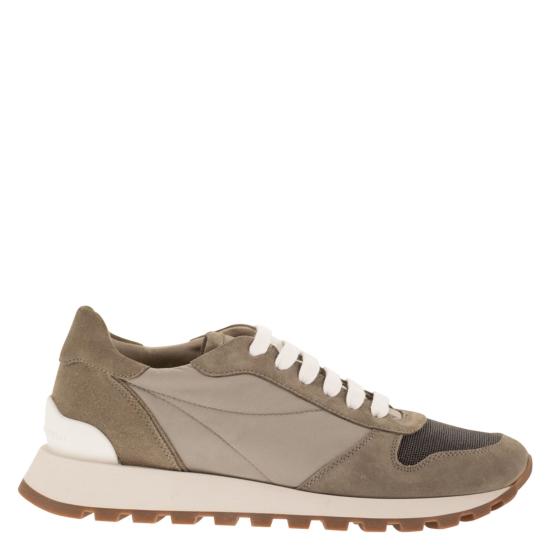 26SS 브루넬로 쿠치넬리 프레셔스 토 테크노 패브릭 러너 MZ47G1960 KHAKI