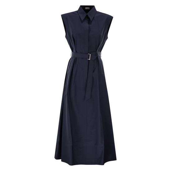 26SS 브루넬로 쿠치넬리 미디 원피스 ML140A5286 BLUE