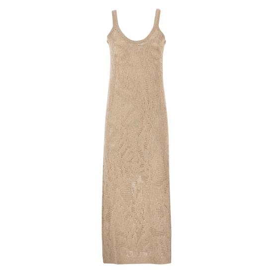 26SS 브루넬로 쿠치넬리 미디 원피스 MDT771A92 BEIGE