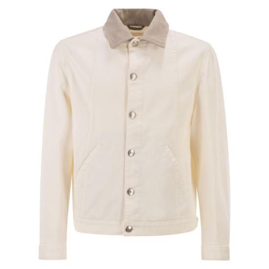 26SS 브루넬로 쿠치넬리 자켓 M277P6911 WHITE