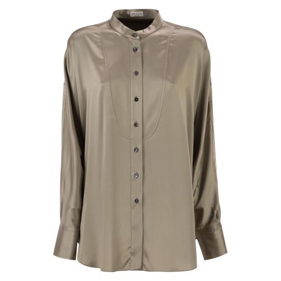 26SS 브루넬로 쿠치넬리 블라우스 M0C59MY906 OLIVE