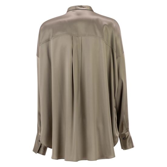 26SS 브루넬로 쿠치넬리 블라우스 M0C59MY906 OLIVE - BRUNELLO CUCINELLI