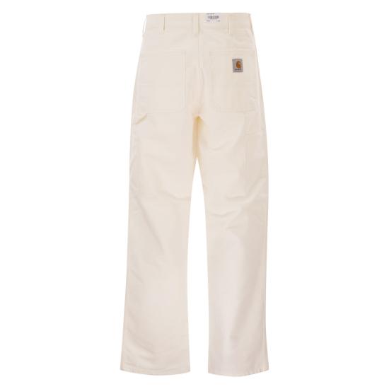  칼하트 디어본 캔버스 싱글 니 팬츠 I031497 WHITE - CARHARTT