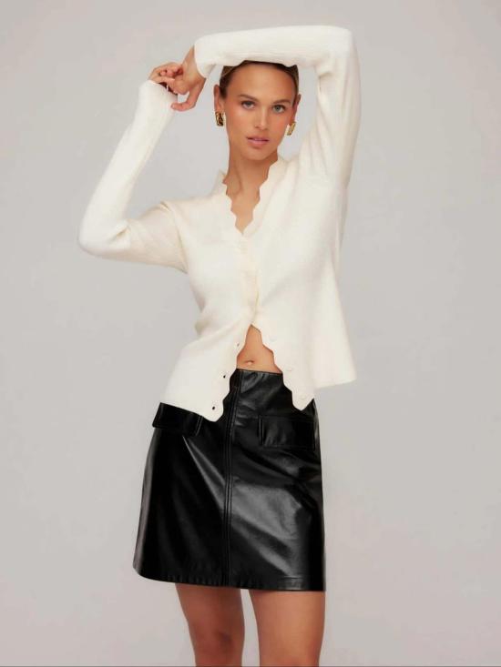  피프틴 트웬티 가디건 블리스 스캘럽 엣지  크림 - FIFTEEN TWENTY