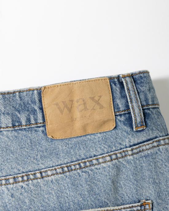 25FW 왁스 런던 데님 팬츠 SS25 DEN STR BPV MWA VINTAGE BLUE Blue - WAX LONDON