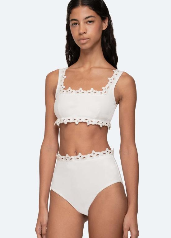  씨뉴욕 비키니 수영복 Sea Ny Leila 비키니 탑 화이트 - SEA NY