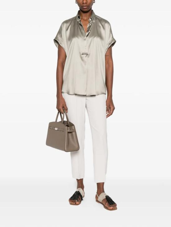 26SS 브루넬로 쿠치넬리 셔츠 M0C59RA915C9125 Green - BRUNELLO CUCINELLI