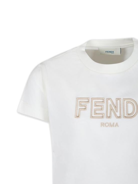 25FW [키즈] 펜디 티셔츠 JUI159 7AJF1PCP White - FENDI