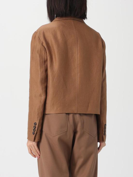 26SS 브루넬로 쿠치넬리 리넨 다이어고널 재킷 MH5277581 C9850 Brown - BRUNELLO CUCINELLI