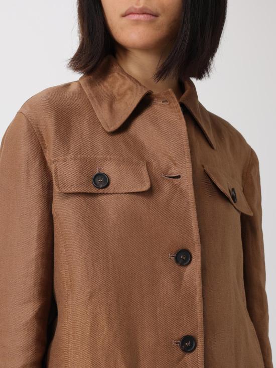 26SS 브루넬로 쿠치넬리 리넨 다이어고널 재킷 MH5277581 C9850 Brown - BRUNELLO CUCINELLI