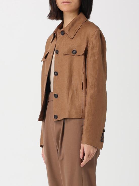 26SS 브루넬로 쿠치넬리 리넨 다이어고널 재킷 MH5277581 C9850 Brown - BRUNELLO CUCINELLI