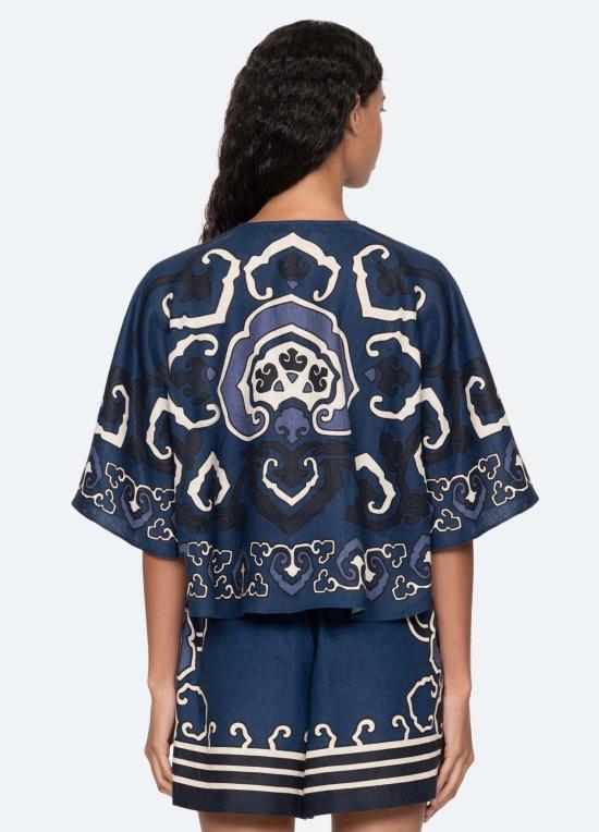  씨뉴욕 블라우스 Sea Ny Blaise 탑 네이비 - SEA NY