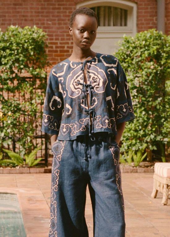  씨뉴욕 블라우스 Sea Ny Blaise 탑 네이비 - SEA NY