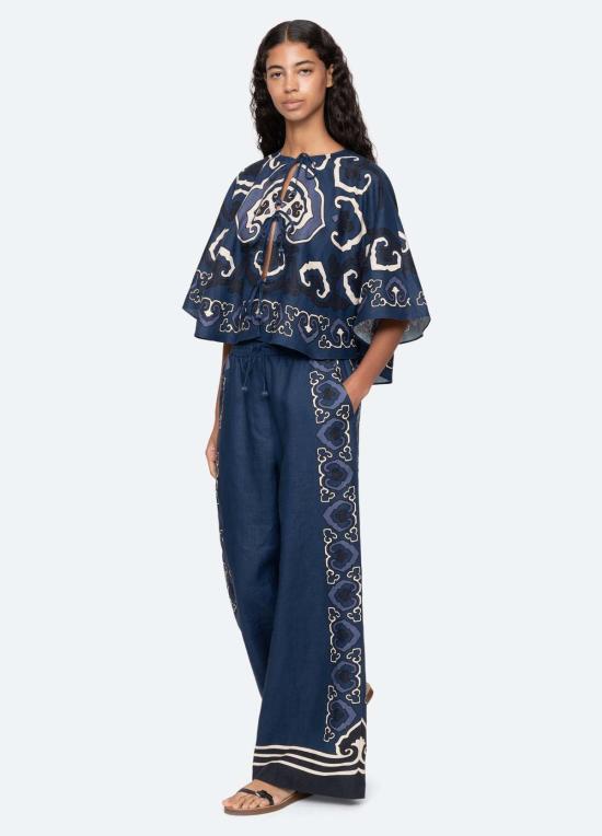  씨뉴욕 블라우스 Sea Ny Blaise 탑 네이비 - SEA NY