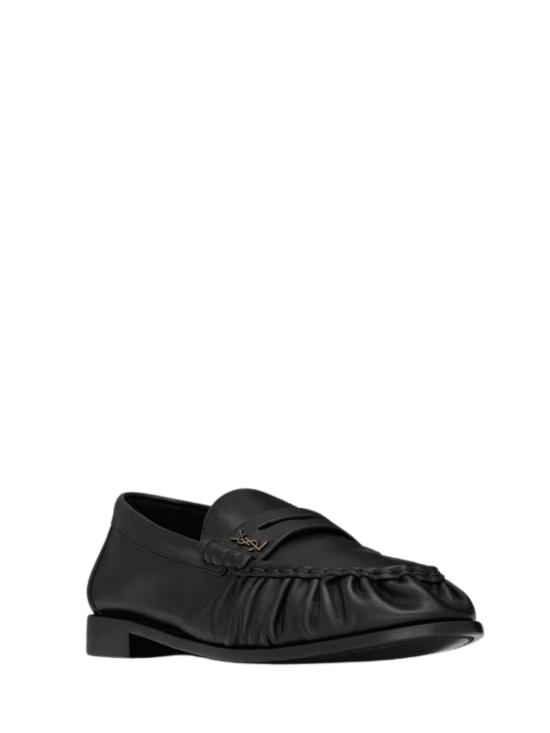 26SS 생로랑 스웨이드 로퍼 839471 25VAA1000 Black - SAINT LAURENT