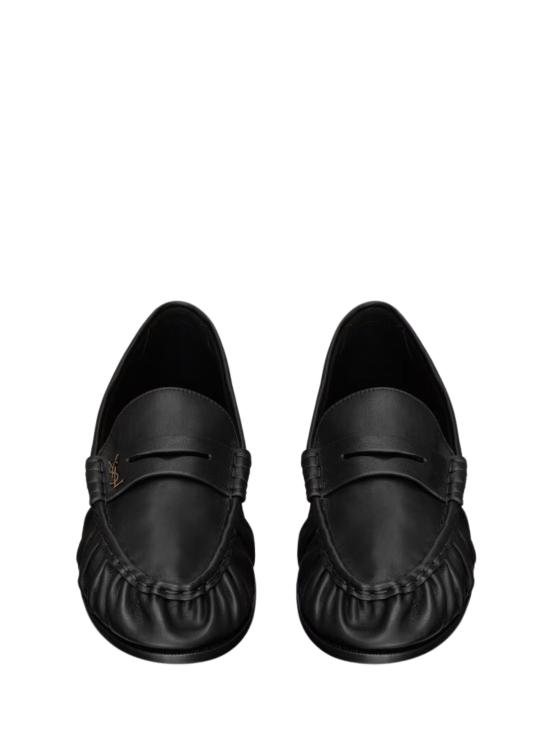 26SS 생로랑 스웨이드 로퍼 839471 25VAA1000 Black - SAINT LAURENT