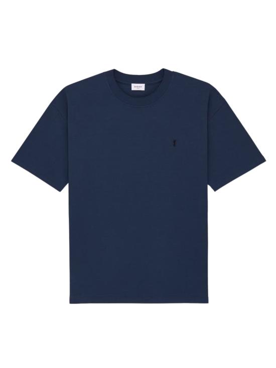 26SS 생로랑 반팔 티셔츠 832941 Y37HC4110 Blue