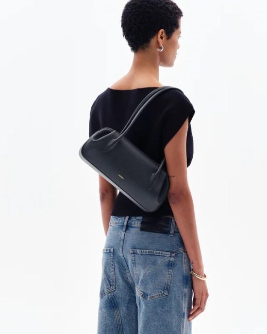 26SS 유제피 숄더백 YZFOYSBS26L034 BLACK LEATHER - YUZEFI