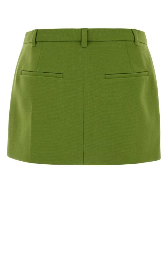 26SS 미우미우 숏 스커트 MG2573SOOO18FQ F0089 GREEN - MIU MIU