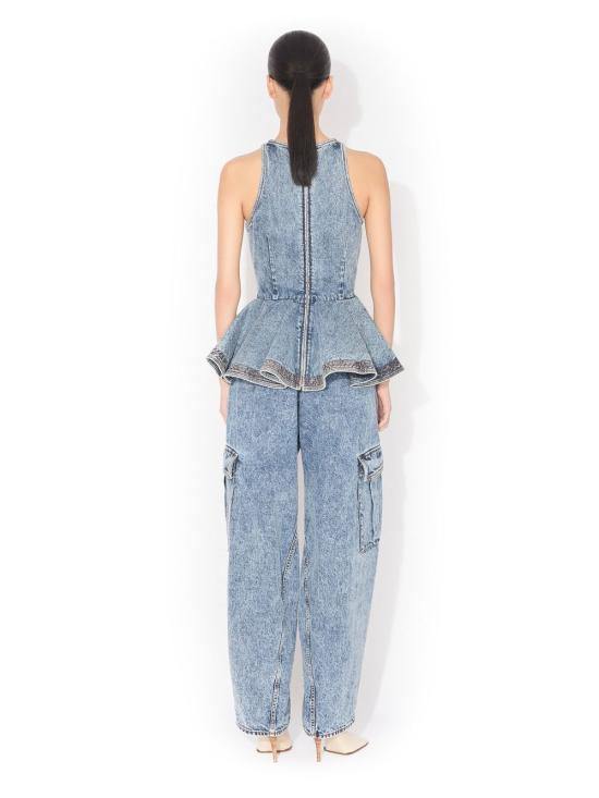 26SS 알라이아 반팔 티셔츠 AA9H1410T535C 524 BLUE - ALAIA