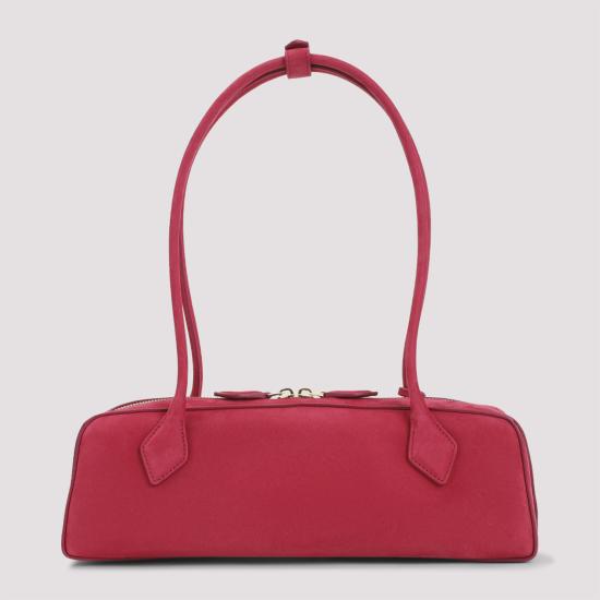 26SS 알라이아 르 테켈 미디움 레더 숄더백 AA1S06033CA214 424 RED - ALAIA