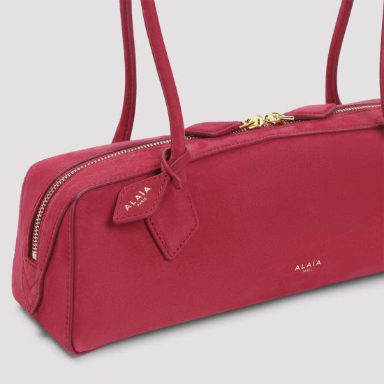 26SS 알라이아 르 테켈 미디움 레더 숄더백 AA1S06033CA214 424 RED - ALAIA