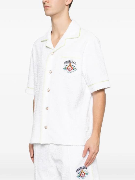 26SS 카사블랑카 긴팔 셔츠 MSP26SH08503 WHITE - CASABLANCA