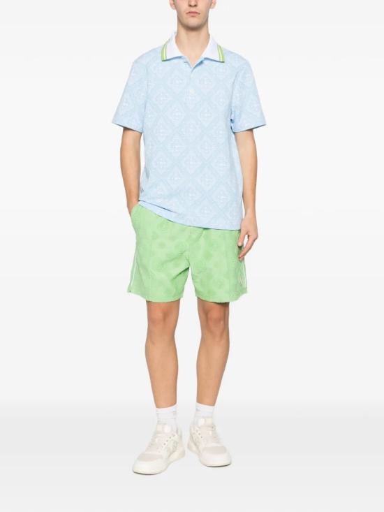 26SS 카사블랑카 반팔 티셔츠 MSP26JTP46601 CLEAR BLUE - CASABLANCA