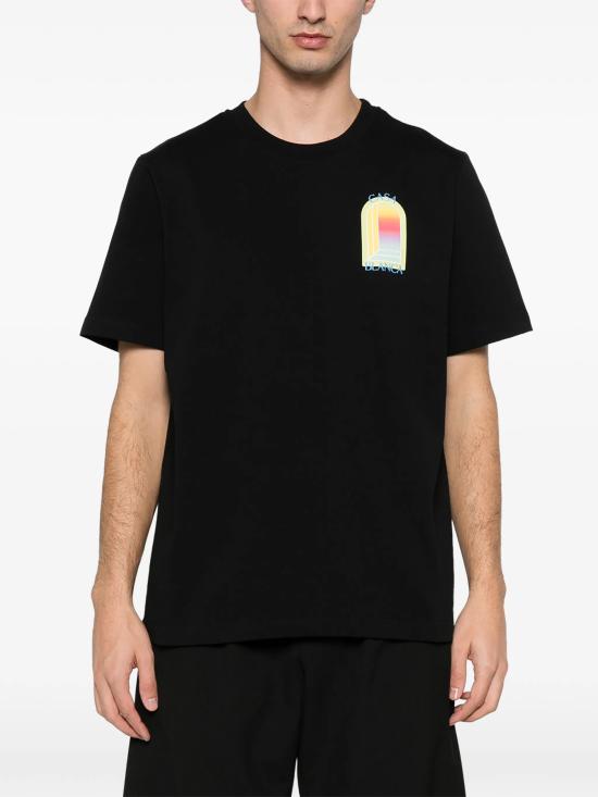 26SS 카사블랑카 반팔 티셔츠 MSP26JTS00114 BLACK - CASABLANCA