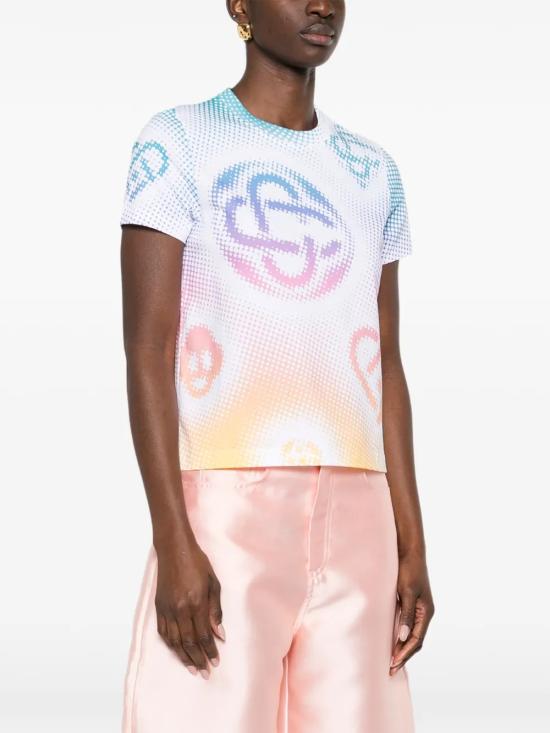 26SS 카사블랑카 반팔 티셔츠 WSP26JTS02003 MULTICOLOUR - CASABLANCA