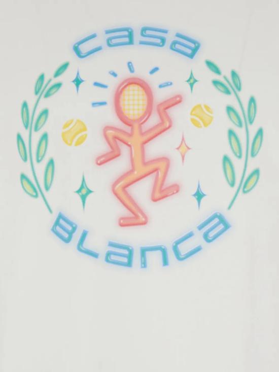 26SS 카사블랑카 반팔 티셔츠 MSP26JTS00111 WHITE - CASABLANCA